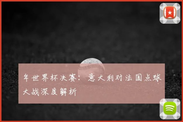 年世界杯决赛：意大利对法国点球大战深度解析